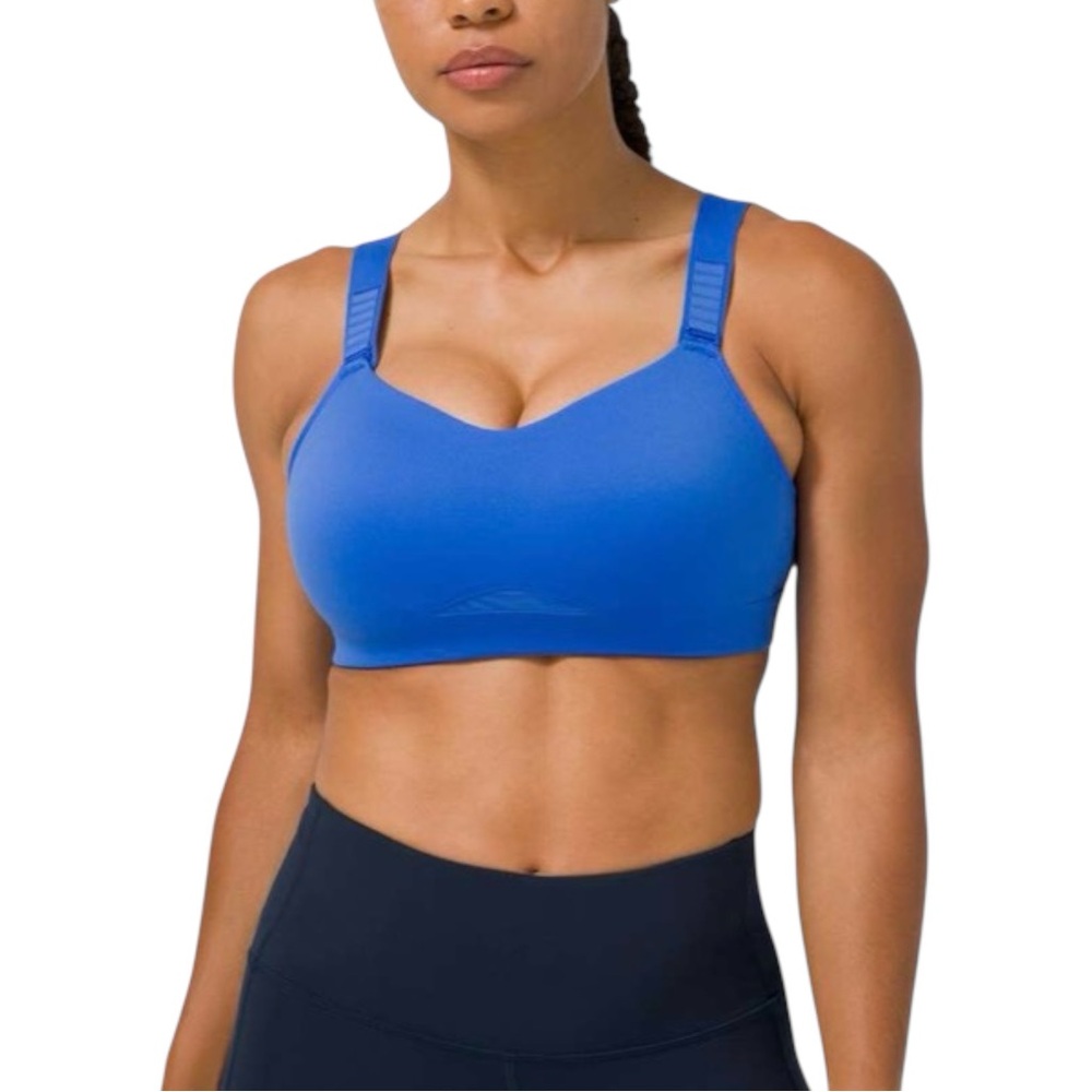 Lululemon Swift Speed Blue Sports Bra A-E Cups 36DD in Cerulean Blue